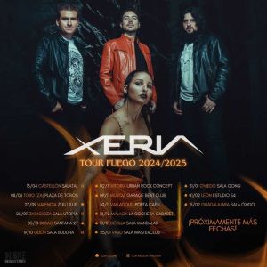 Fechas actualizadas del Tour Fuego de la banda de metal melódico Xeria