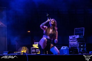 Marina Sweet cantante de metal melódico en Xeria 