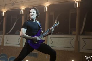 Carlos Z guitarrista de Xeria en el rodaje del videoclip de Tienes Miedo